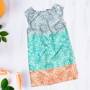 Colorful Ombre Medallion Sheath Dress